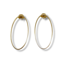 Load image into Gallery viewer, Basic light large oval earring
