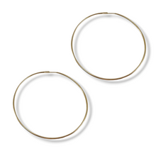 Load image into Gallery viewer, Basic thin maxi hoop 2.5&#39; diameter earrings
