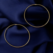 Load image into Gallery viewer, Basic thin maxi hoop 2.5&#39; diameter earrings
