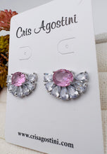 Load image into Gallery viewer, Half ear jacket type crystal earrings
