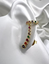 Load image into Gallery viewer, Round colorful cz ear cuff
