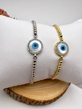 Load image into Gallery viewer, Luck greek eye adjustable bracelet
