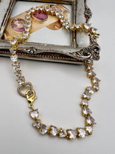 Load image into Gallery viewer, Heart shaped studded clasp choker necklace
