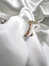 Load image into Gallery viewer, Round colorful cz ear cuff
