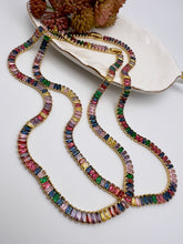 Load image into Gallery viewer, Colorful baguette zirconia necklace
