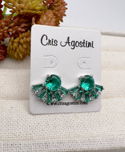 Load image into Gallery viewer, Ear jacket type crystal earrings
