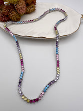 Load image into Gallery viewer, Small 3-point choker necklace colorful jewel clasp
