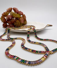 Load image into Gallery viewer, Colorful baguette zirconia necklace
