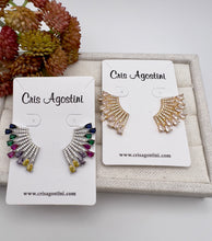 Load image into Gallery viewer, Full layers horizontal vertical earrings
