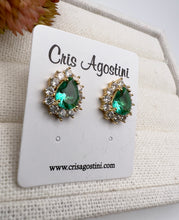 Load image into Gallery viewer, Drop shape crystal princess earrings
