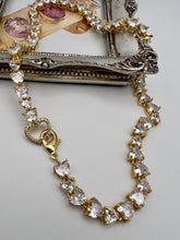 Load image into Gallery viewer, Heart shaped studded clasp choker necklace
