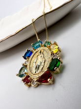 Load image into Gallery viewer, Lady of graces colorful crystal necklace
