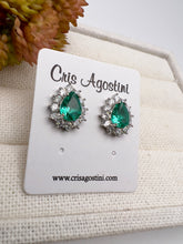 Load image into Gallery viewer, Drop shape crystal princess earrings
