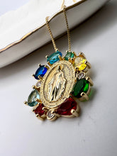 Load image into Gallery viewer, Lady of graces colorful crystal necklace
