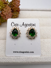 Load image into Gallery viewer, Drop shape crystal princess earrings
