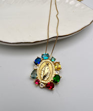 Load image into Gallery viewer, Lady of graces colorful crystal necklace
