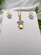 Load image into Gallery viewer, Double star jewelry set
