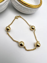 Load image into Gallery viewer, Ball and portuguese link bracelet
