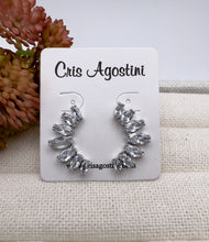 Load image into Gallery viewer, Earcuff curved crystal earring
