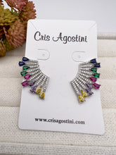 Load image into Gallery viewer, Full layers horizontal vertical earrings
