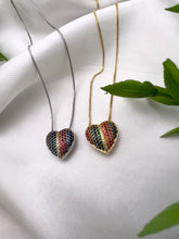 Load image into Gallery viewer, Studded solitaire colorful cz necklace
