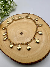 Load image into Gallery viewer, Many heart pendant bracelet
