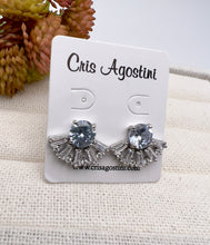 Load image into Gallery viewer, Ear jacket type crystal earrings
