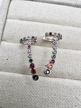 Load image into Gallery viewer, Round colorful cz ear cuff
