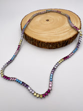 Load image into Gallery viewer, Small 3-point choker necklace colorful jewel clasp
