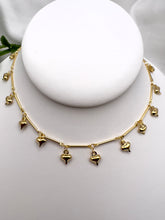 Load image into Gallery viewer, Small heart pendants in sequence choker necklace
