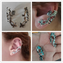 Load image into Gallery viewer, Vintage silver ear cuff earrings
