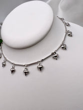 Load image into Gallery viewer, Small heart pendants in sequence choker necklace
