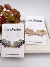 Load image into Gallery viewer, Full layers horizontal vertical earrings
