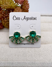 Load image into Gallery viewer, Ear jacket type crystal earrings
