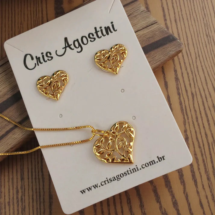 Life tree heart shape set