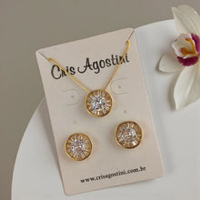 Load image into Gallery viewer, Pizza baguette set in a box jewelry set
