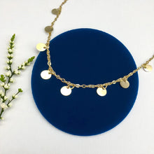 Load image into Gallery viewer, Long necklace small medals hanging
