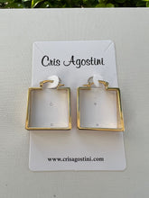 Load image into Gallery viewer, thick square hoop earring
