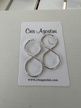 Load image into Gallery viewer, medium infinity hoop earrings
