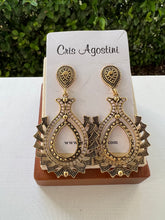 Load image into Gallery viewer, Maxi ethnics earring aged gold earrings
