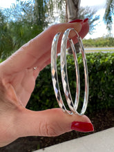 Load image into Gallery viewer, crafted silver maxi hoop earring
