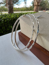 Load image into Gallery viewer, crafted silver maxi hoop earring
