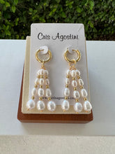 Load image into Gallery viewer, Two types tassel freshwater pearl earrings
