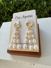 Load image into Gallery viewer, Two types tassel freshwater pearl earrings
