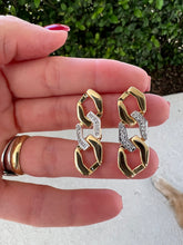 Load image into Gallery viewer, studded middle links earrings
