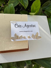 Load image into Gallery viewer, three holes butterfly earrings
