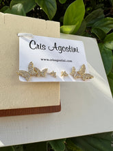 Load image into Gallery viewer, three holes butterfly earrings
