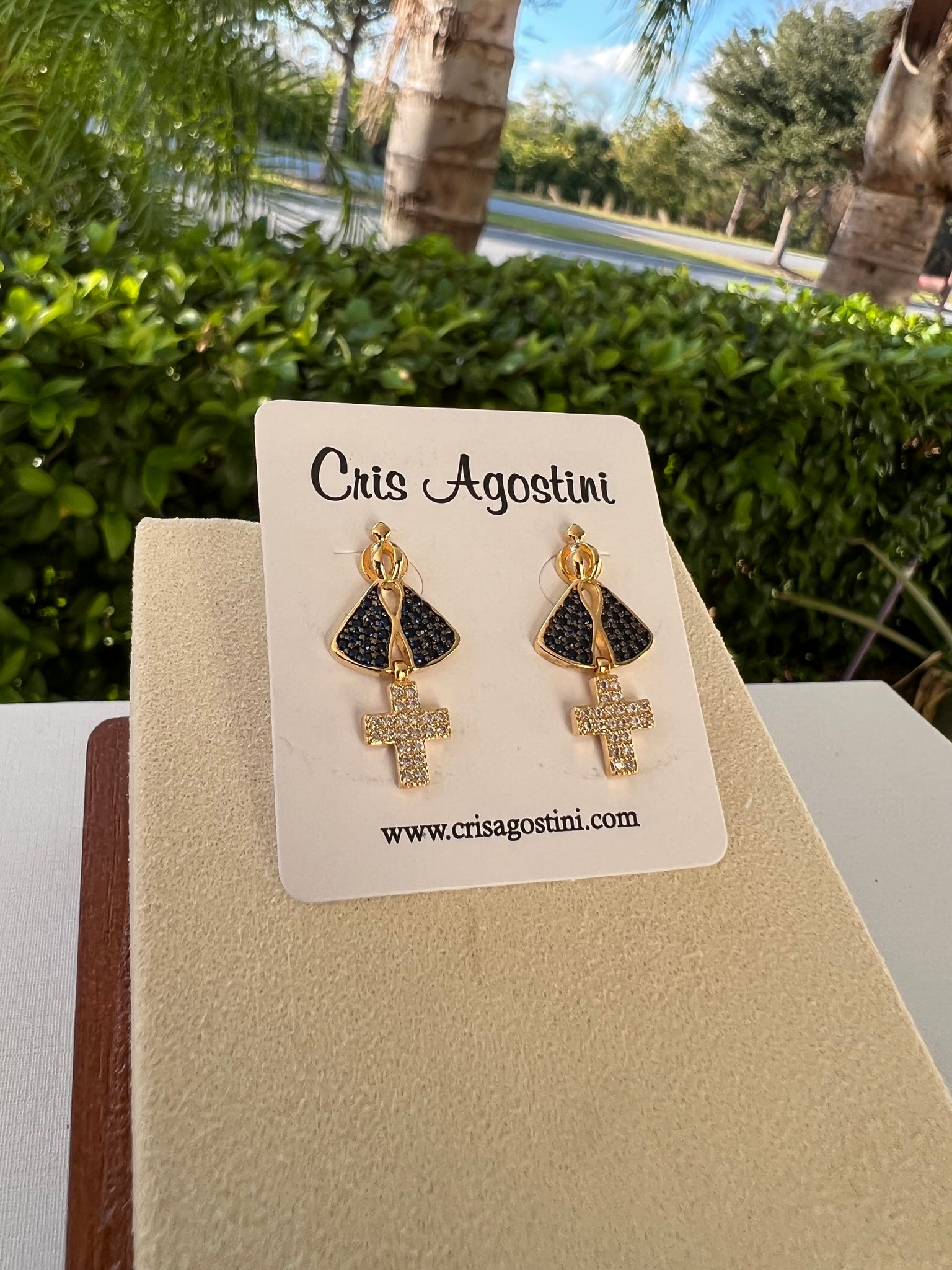 Virgin on sale mary earrings