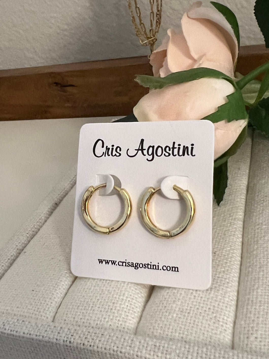 small basic hoop earring