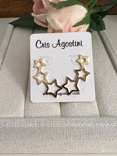 Load image into Gallery viewer, Three stars ear cuff earring
